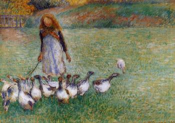 Camille Pissarro : Little Goose Girl